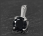 Preview: 585 Weißgold Anhänger mit 1,04ct Brillant, schwarz