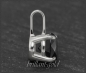Preview: 585 Weißgold Anhänger mit 1,04ct Brillant, schwarz