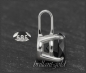 Preview: 585 Weißgold Anhänger mit 1,04ct Brillant, schwarz