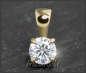 Preview: Diamant 585 Gold Anhänger; 0,37ct Brillant, Si1-2