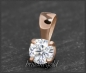 Preview: Brillant 585 Gold Anhänger 0,34ct, VS1; Rotgold