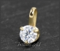 Preview: Brillant Anhänger 585 Gelbgold; 0,25ct, Lupenrein