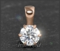 Preview: Brillant 585 Rotgold Anhänger; 0,58ct, F