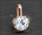 Mobile Preview: Brillant 585 Gold Anhänger mit 1,35ct, Rotgold