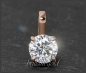 Preview: Brillant 585 Gold Anhänger 0,99ct, Top Wesselton, Si2