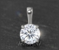 Preview: Brillant 585 Weißgold Anhänger 1,03ct, Si2