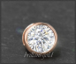 Preview: Brillant Anhänger mit 1,10ct; River D; 585 Rotgold