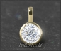 Preview: Brillant Anhänger 585 Gelbgold; 1,08ct, Si2; Gleiter