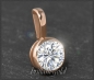 Preview: Brillant Anhänger mit 1,09ct; 585 Rotgold Reiter