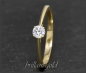 Mobile Preview: Brillant 585 Gold Ring 0,35ct; Top Wesselton, Si2