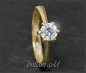 Preview: Brillant 585 Gold Ring 0,62ct, inkl. DGI Zertifikat