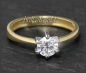 Preview: Brillant Ring 585 Gold; 0,83ct, Top Wesselton, VS1
