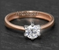 Preview: Brillant Ring aus 585 Rotgold & Weißgold, 0,75ct