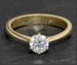 Preview: Solitär Ring 585 Gold, Brillant 0,70ct, Si1-2