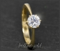 Preview: Brillant 585 Gelbgold Ring 1,05ct, River, Si2