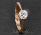 Preview: Brillant Ring 585 Rotgold; 1,04ct, River E, Si2