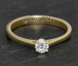 Preview: Brillant Ring Lupenrein 0,25ct, River; 585 Gold