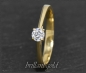 Preview: Brillant Ring Lupenrein 0,25ct, River; 585 Gold