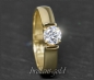Preview: Brillant 585 Gold Ring; 0,53ct, Lupenrein & F