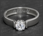 Preview: Gold Brillant Ring 0,52ct, Lupenrein, River D