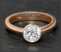 Preview: Brillant Ring 585 Rotgold 1,04ct, Top Wesselton