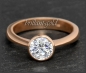 Preview: Brillant Ring 585 Rotgold 1,04ct, Top Wesselton