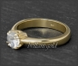 Mobile Preview: Brillant 585 Gelbgold Ring mit 1,06ct, River, Si