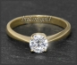 Preview: Brillant Ring mit 0,76ct, Si; 14 Karat Gelbgold