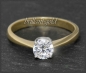 Preview: Diamant Ring aus 585 Gold, 0,74ct Brillant, Si2