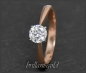 Preview: Brillant Ring 585 Gold mit 0,64ct, River E, Si2