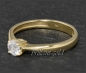 Preview: Brillant Ring 585 Gold; 0,37ct, Si1; DGI Zertifikat