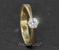 Preview: Brillant 585 Gold Ring, 0,41ct, Si1; DGI Zertifikat