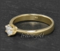 Mobile Preview: Brillant 585 Gold Ring, 0,41ct, Si1; DGI Zertifikat
