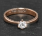 Preview: Diamant Ring 585 Rotgold, 0,38ct, DGI Zertifikat