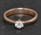 Preview: Diamant Ring 585 Rotgold, 0,38ct, DGI Zertifikat