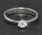 Preview: Gold Brillant Ring 0,48ct, River D, Si1; Weißgold