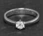 Preview: Gold Brillant Ring 0,48ct, River D, Si1; Weißgold