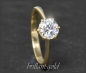 Preview: Brillant 585 Gelbgold Ring; 1,06ct, Si3