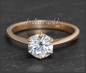 Preview: 585 Gold Brillant Ring 1,08ct; Si2; 14 Karat Rotgold