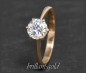 Preview: 585 Gold Brillant Ring 1,08ct; Si2; 14 Karat Rotgold