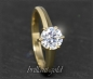 Preview: 585 Gold Brillant Ring 1,05ct, Si3; Solitärring