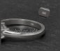 Preview: Brillant Ring aus 750 Gold; 1,01ct, VVS1 + IGI Zertifikat