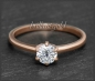Preview: Diamant Ring 585 Gold; 0,57ct in Si2
