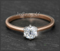Preview: Brillant Ring aus 585 Gold; 0,66ct, F & Si1