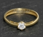 Preview: Brillant 585 Gold Ring, 0,32ct, Si1; DGI Zertifikat