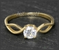 Preview: Brillant Ring in 585 Gelbgold; 0,62ct, F & Si2-3