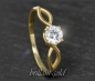 Preview: Brillant Ring in 585 Gelbgold; 0,62ct, F & Si2-3