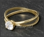 Preview: Brillant 585 Gelbgold Ring mit 0,57ct; VS1