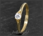 Preview: Lupenreiner 0,226ct Ring 585 Gold; IGI Zertifikat