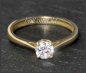 Preview: Lupenreiner Brillant Ring aus 585 Gold; 0,59ct